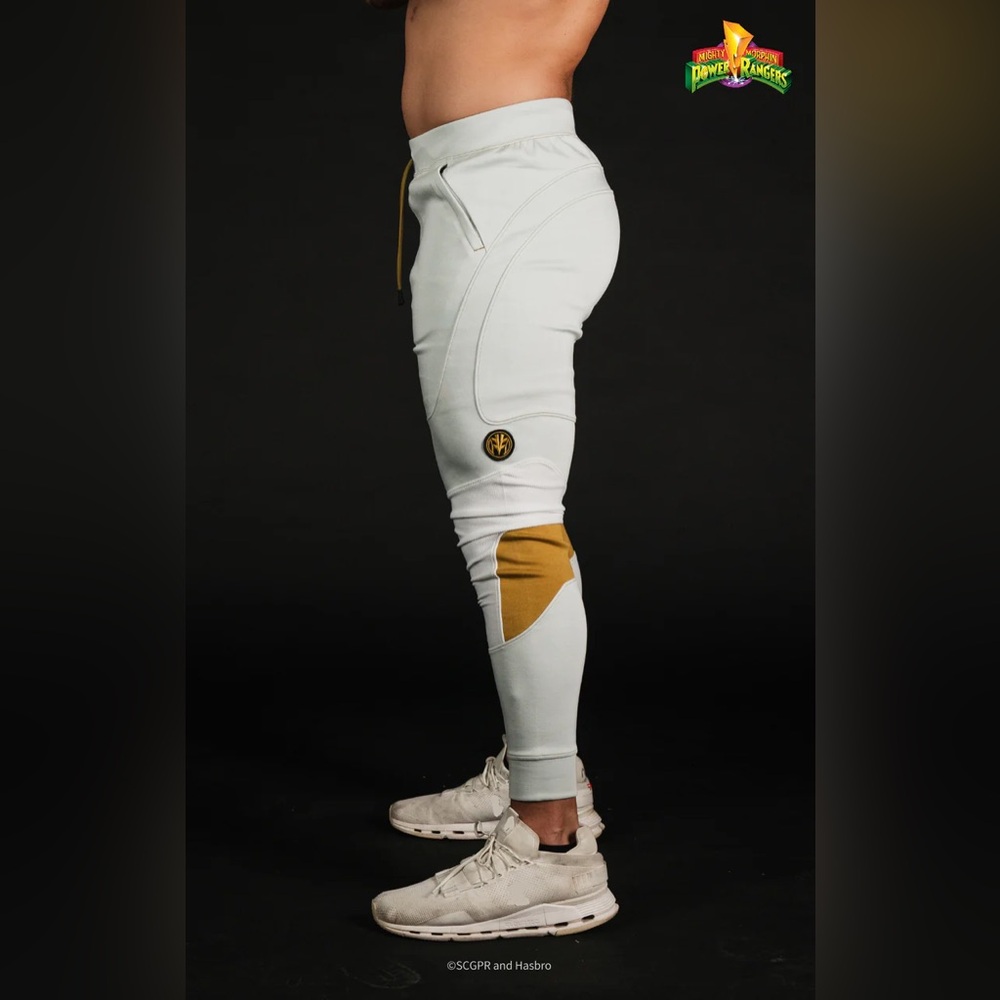 SuperX - POWER RANGERS - White Ranger Joggers, Medium